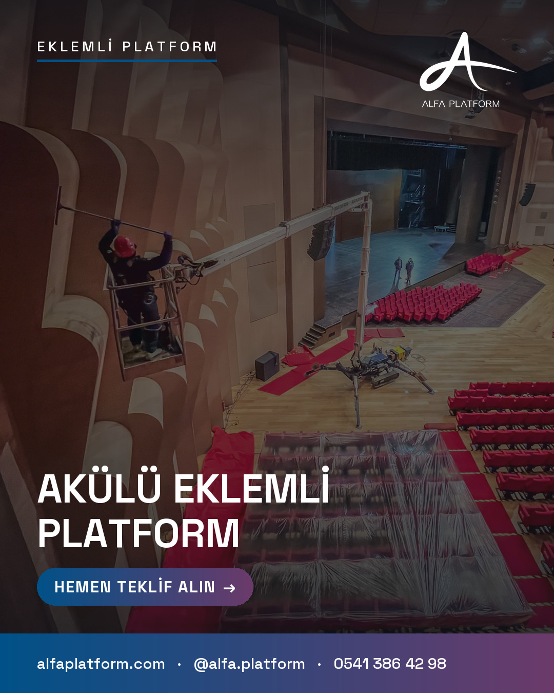 Akülü Eklemli Platform — Alfa Platform