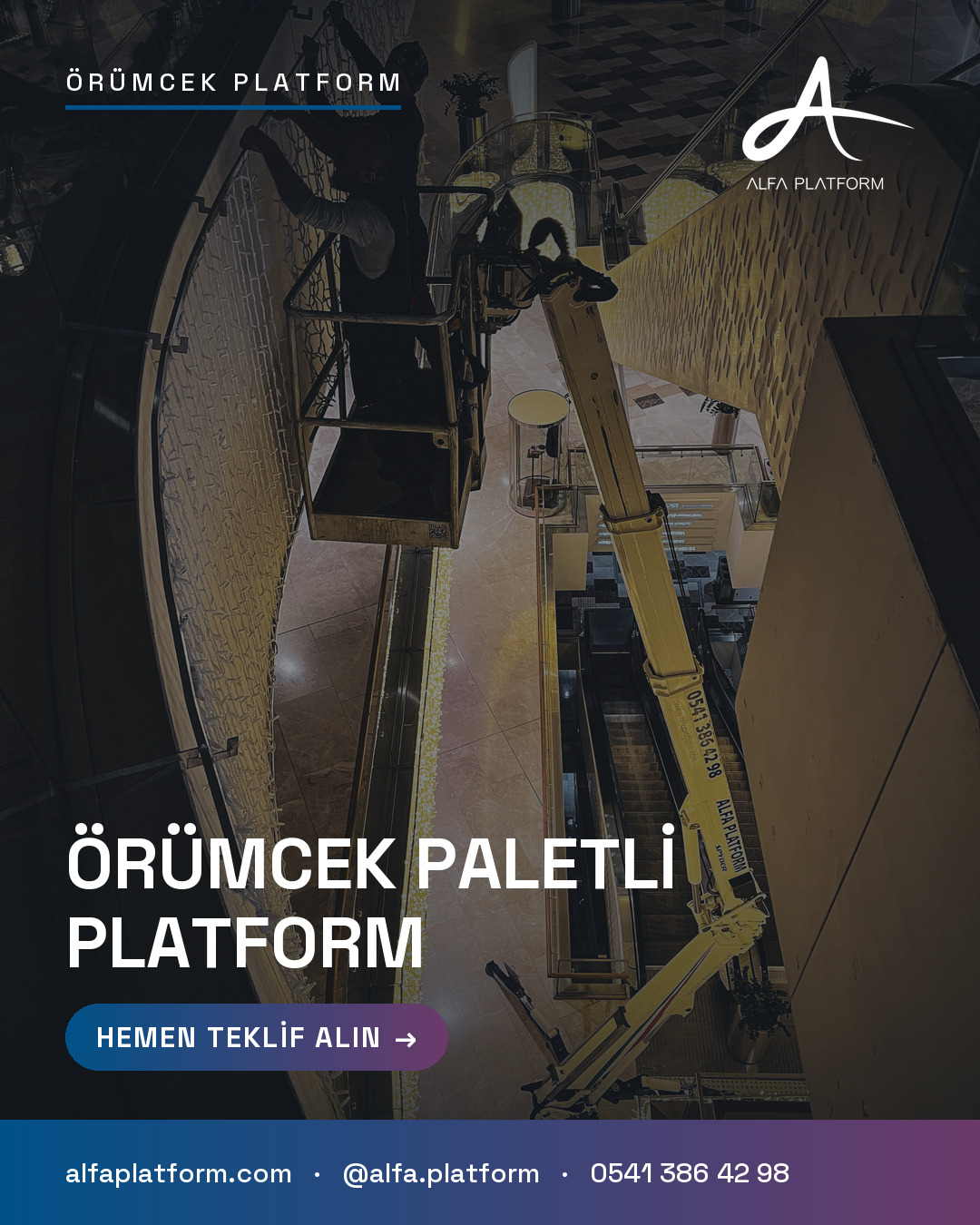 Örümcek Paletli Platform — Alfa Platform