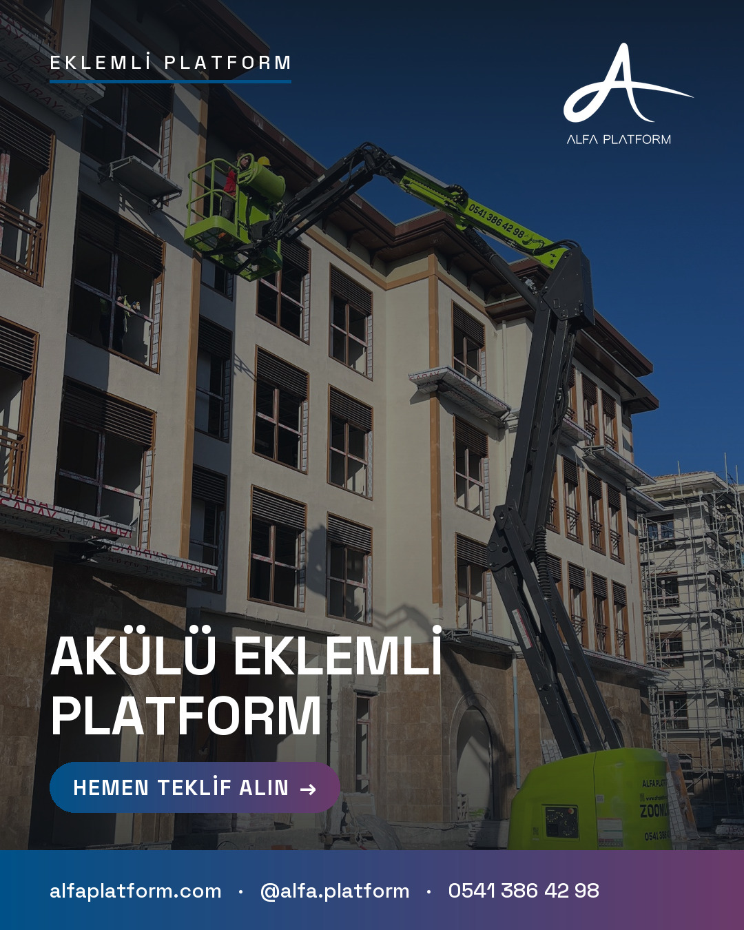 Akülü Eklemli Platform — Alfa Platform