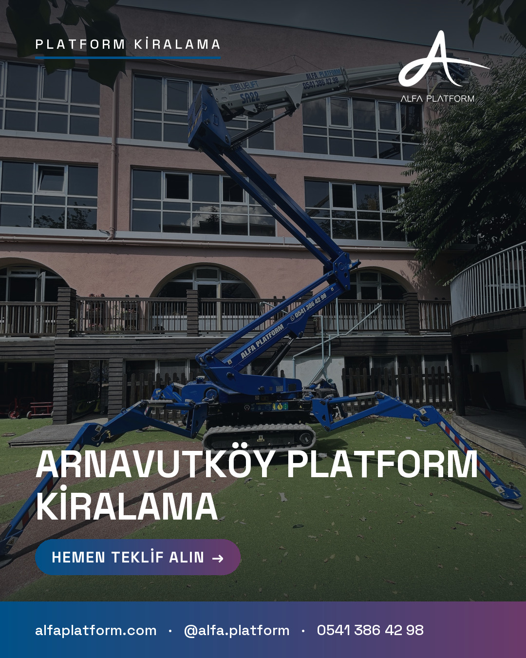 Arnavutköy Platform Kiralama — Alfa Platform