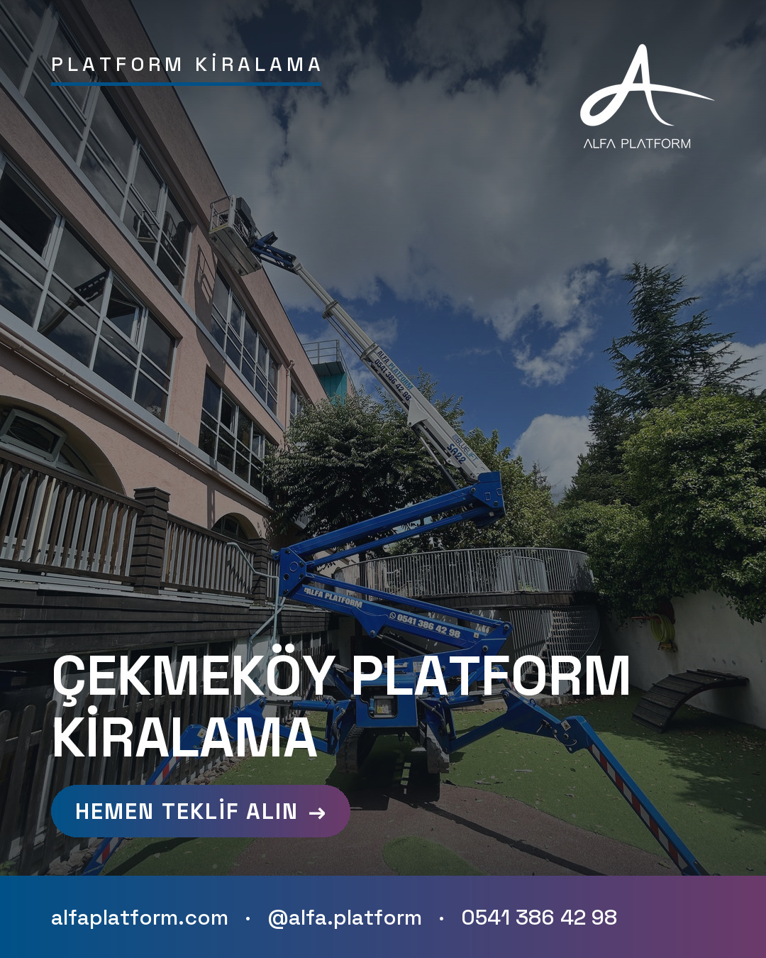 Çekmeköy Platform Kiralama — Alfa Platform