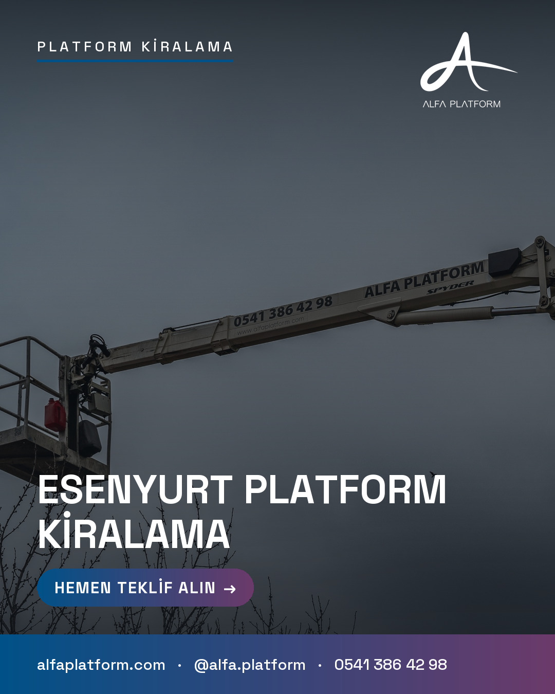 Esenyurt Platform Kiralama — Alfa Platform