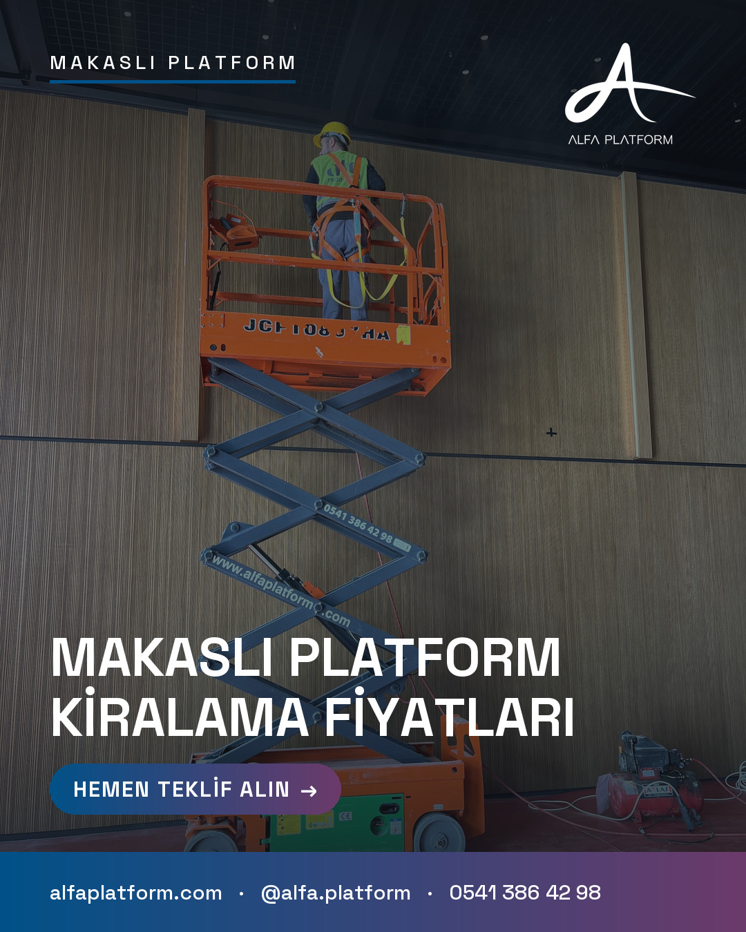 Makaslı Platform Kiralama Fiyatları — Alfa Platform