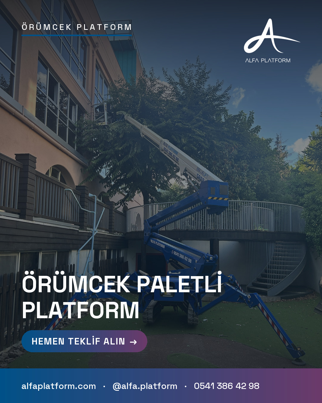 Örümcek Paletli Platform — Alfa Platform