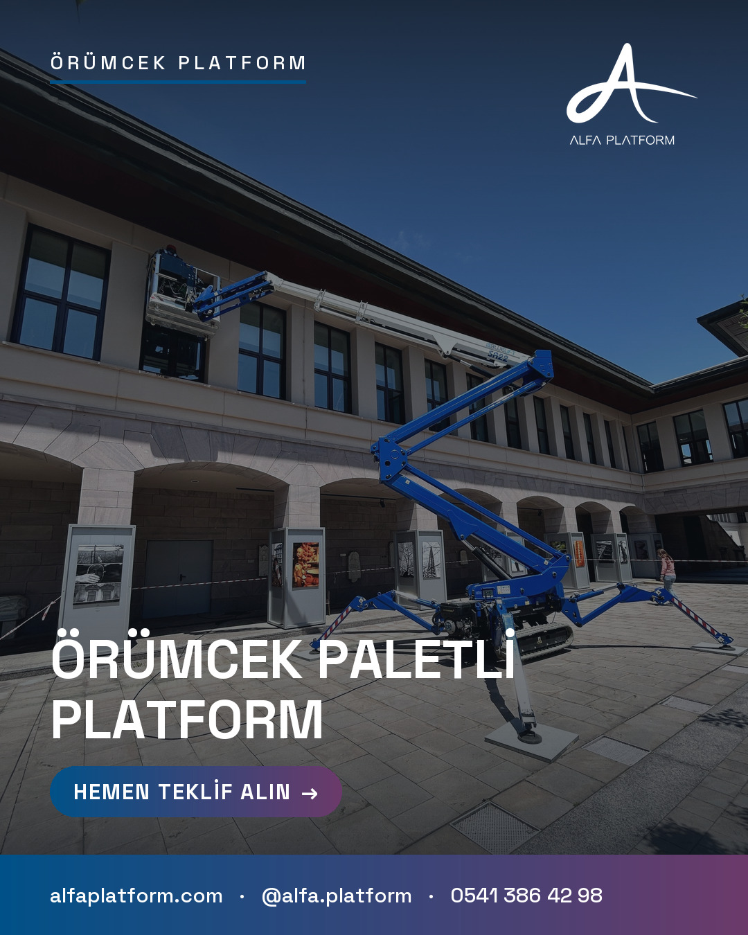Örümcek Paletli Platform — Alfa Platform