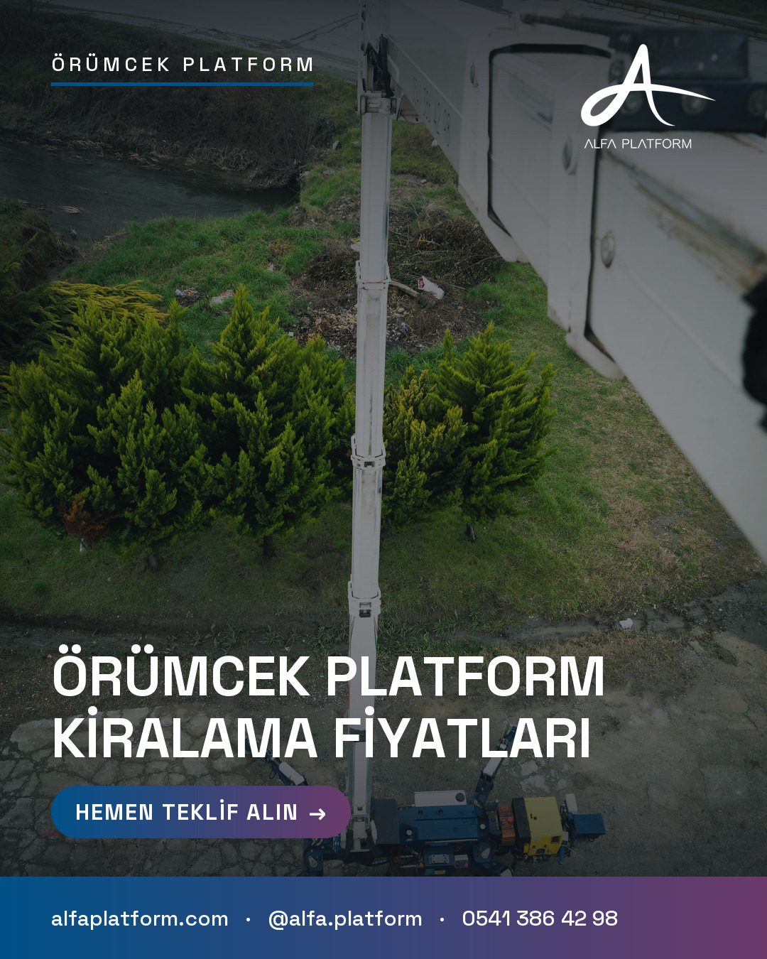 Örümcek Platform Kiralama Fiyatları — Alfa Platform