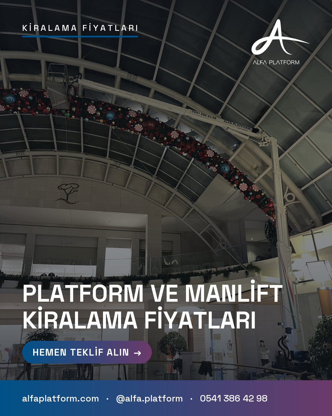 Platform ve Manlift Kiralama Fiyatları — Alfa Platform