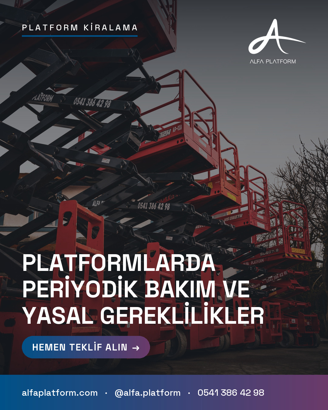 Platformlarda Periyodik Bakım ve Yasal Gereklilikler — Alfa Platform