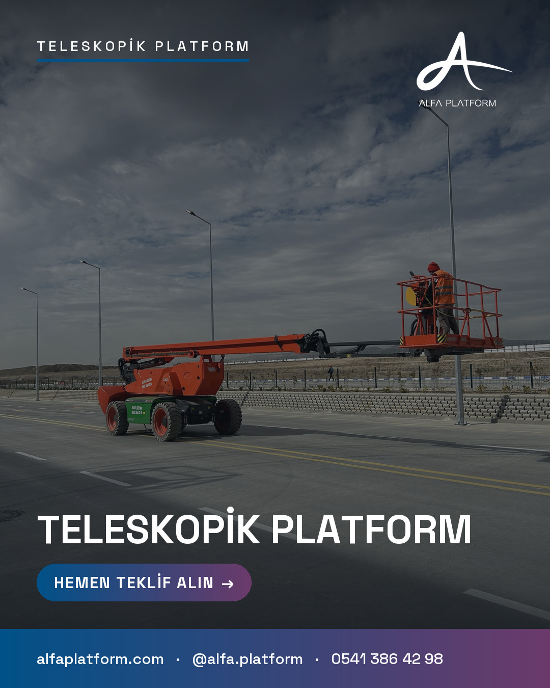 Teleskopik Platform — Alfa Platform